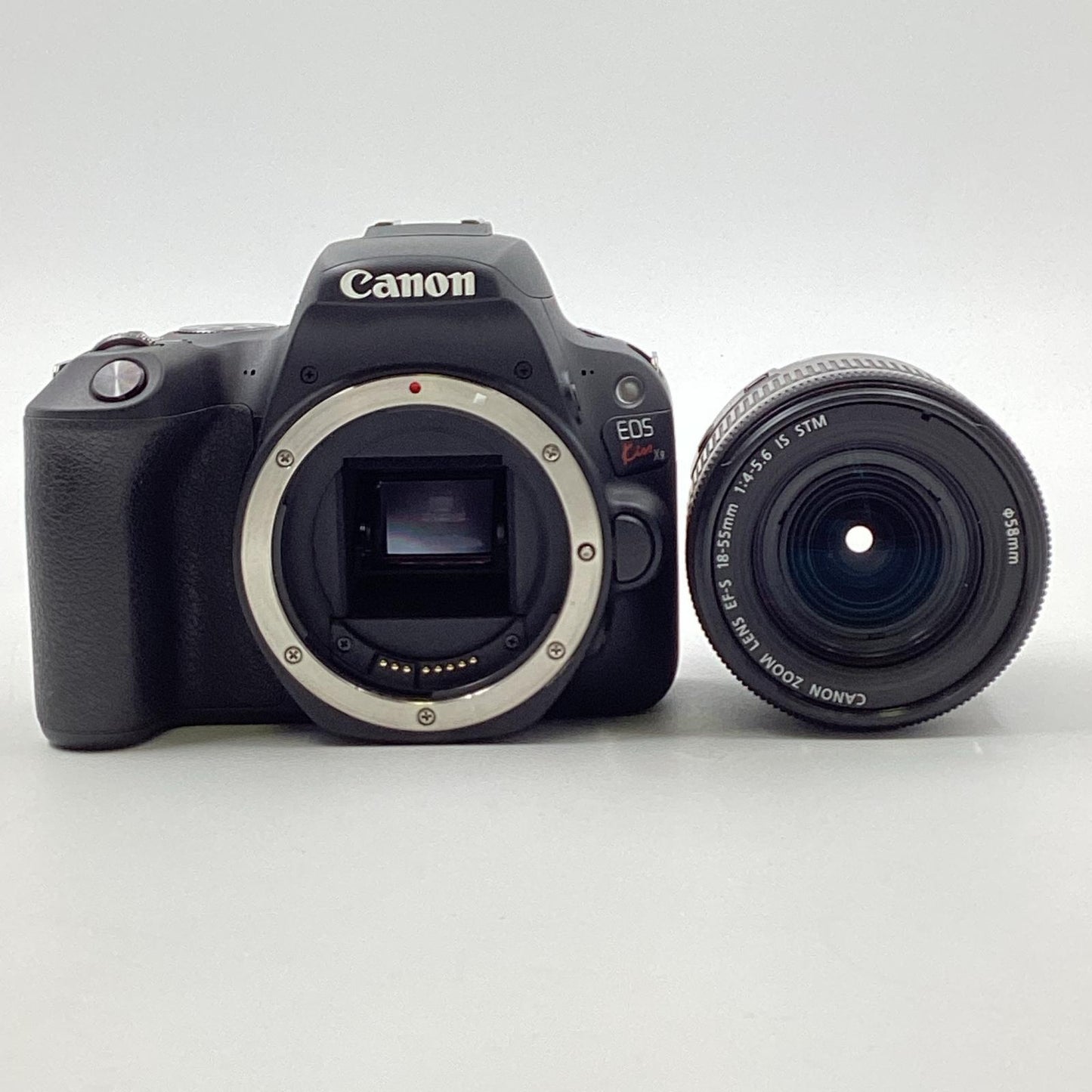 【全額返金保証】【最速発送】Canon デジタル一眼 EOS Kiss X9 EF-S 18-55 F4-5.6 IS STM レンズキット  ブラック 美品 動作確認済