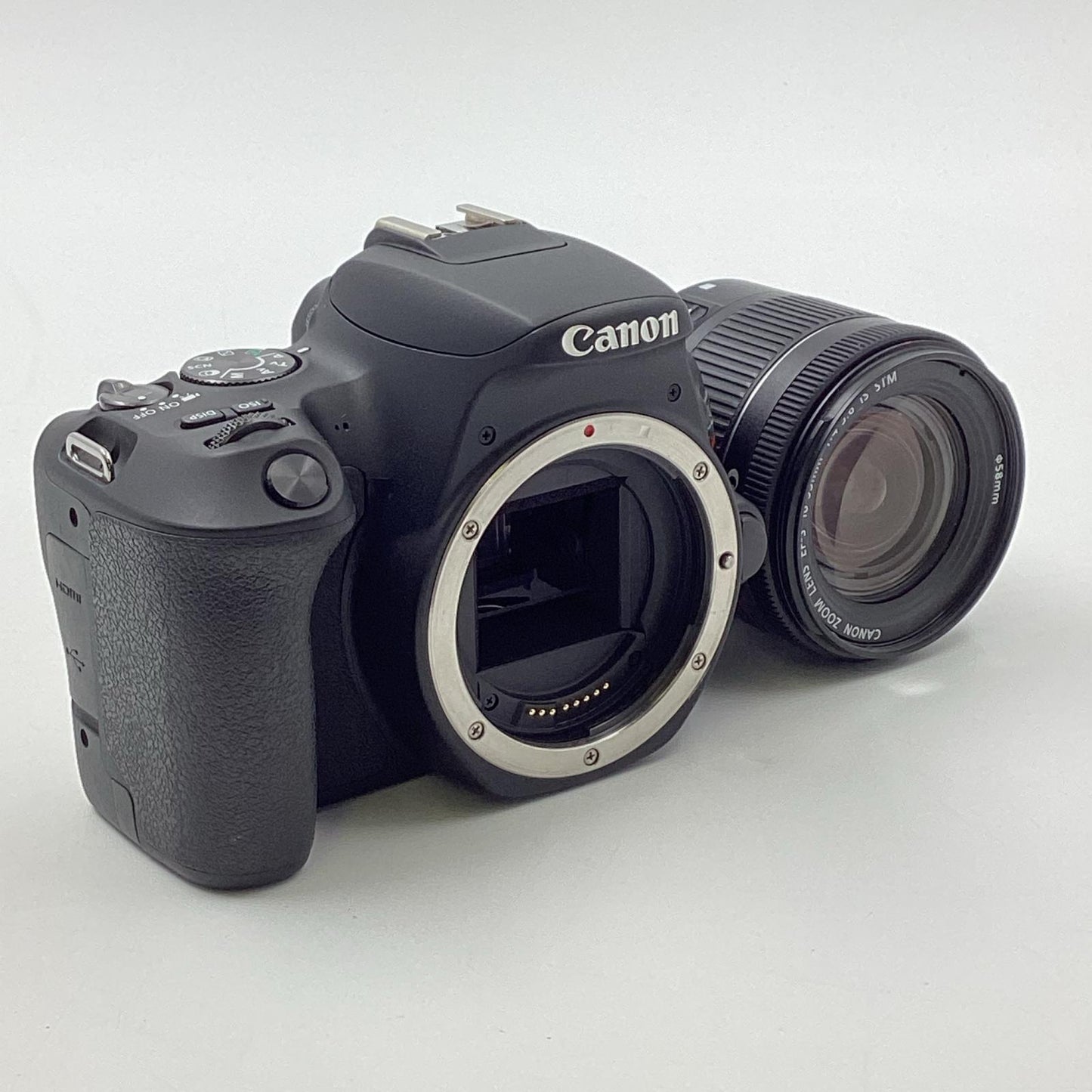 【全額返金保証】【最速発送】Canon デジタル一眼 EOS Kiss X9 EF-S 18-55 F4-5.6 IS STM レンズキット  ブラック 美品 動作確認済