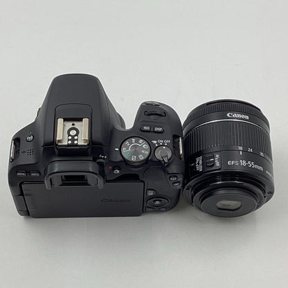 【全額返金保証】【最速発送】Canon デジタル一眼 EOS Kiss X9 EF-S 18-55 F4-5.6 IS STM レンズキット  ブラック 美品 動作確認済