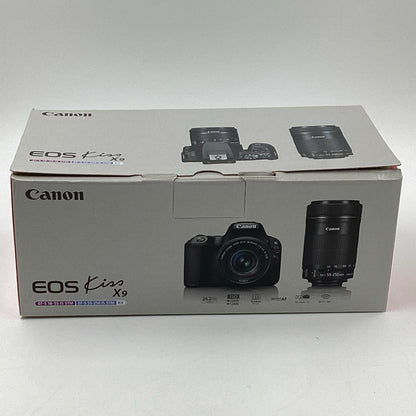 【全額返金保証】【最速発送】Canon デジタル一眼 EOS Kiss X9 EF-S 18-55 F4-5.6 IS STM レンズキット  ブラック 美品 動作確認済