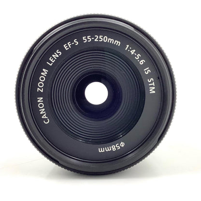 【全額返金保証】【最速発送】Canon EF-S55-250ｍｍ F4-5.6 IS STM 美品 動作確認済