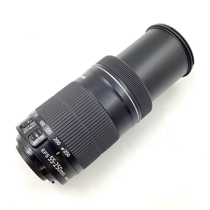 【全額返金保証】【最速発送】Canon EF-S55-250ｍｍ F4-5.6 IS STM 美品 動作確認済