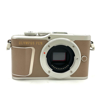 【全額返金保証】【最速発送】OLYMPUS デジタル一眼 PEN E-PL10 ボディ ブラウン 動作確認済