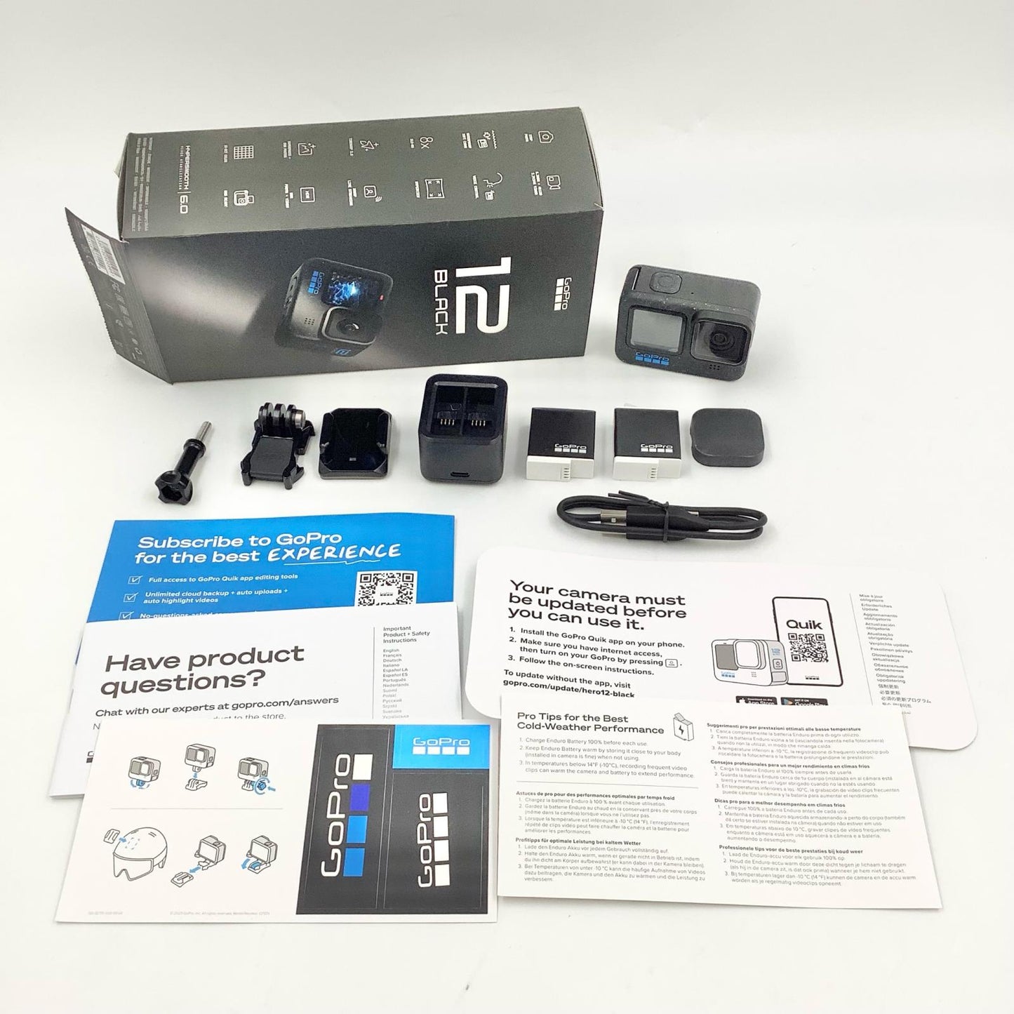 【全額返金保証】【最速発送】GoPro HERO12 BLACK CHDHX-121-FW 美品 動作確認済