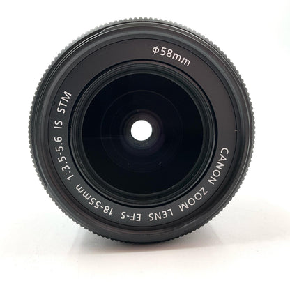 【全額返金保証】【最速発送】Canon EF-S18-55mm F3.5-5.6 IS STM 美品 動作確認済