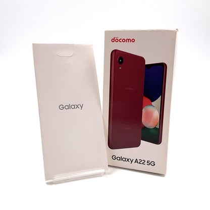 【全額返金保証】【最速発送】SAMSUNG Galaxy A22 5G 64GB レッド SIMフリー SC-56B 新品未開封 即納OK