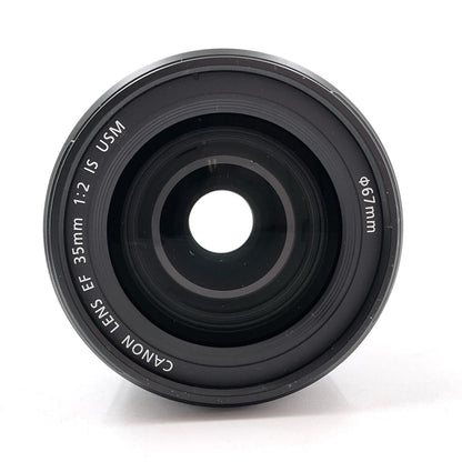 【全額返金保証】【最速発送】Canon EF35mm F2 IS USM 超美品 動作確認済
