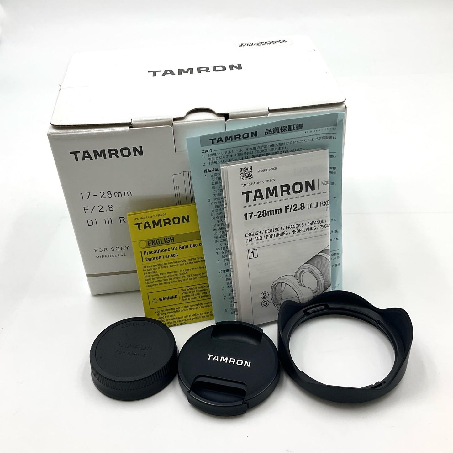 【全額返金保証】【最速発送】TAMRON 17-28mm F/2.8 Di III RXD (Model A046) 美品 動作確認済