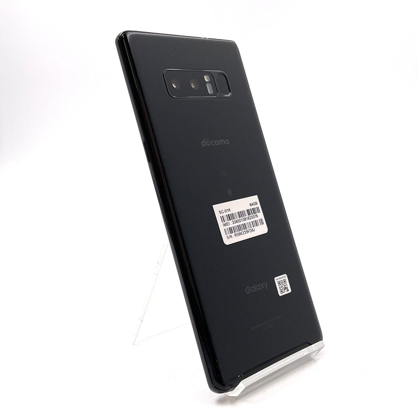 【全額返金保証】【最速発送】SAMSUNG Galaxy Note8 64GB Midnight Black docomo SC-01K 白ロム 動作確認済