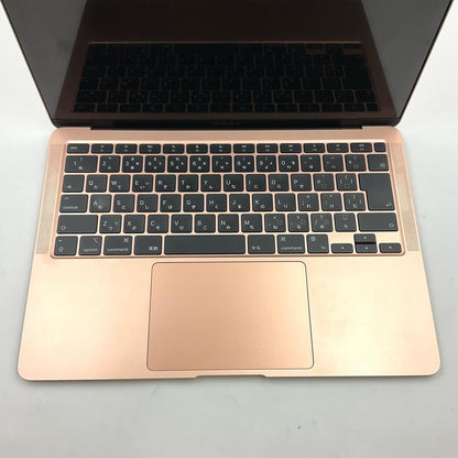 【全額返金保証】【最速発送】Apple MacBook Air 13.3インチ 2020 M1 8コア 8GB SSD 256GB ゴールド 91% 動作確認済