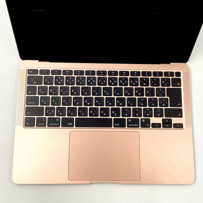 【全額返金保証】【最速発送】Apple MacBook Air 13.3インチ 2020 M1 8コア 8GB SSD 512GB ゴールド 100% 美品 動作確認済