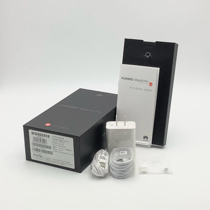 【最速発送】Huawei Mate 20 Pro 128GB ブラック Softbank LYA-L09 白ロム【難有】