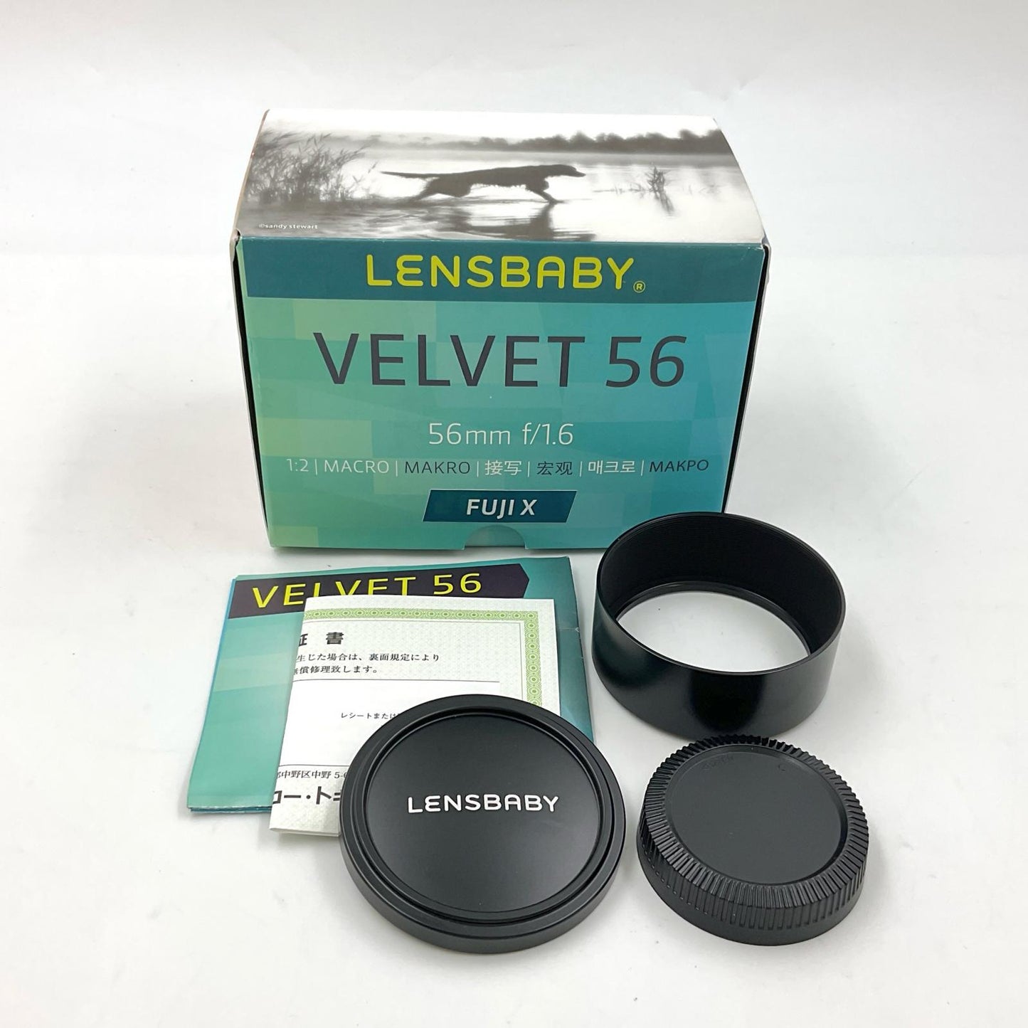 【全額返金保証】【最速発送】Lensbaby Velvet 56 ブラック [フジフイルム用] 美品 動作確認済