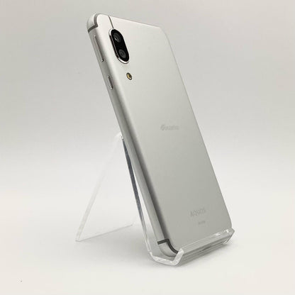【全額返金保証】【最速発送】SHARP AQUOS sense3 64GB シルバーホワイト docomo SH-02M 白ロム 動作確認済