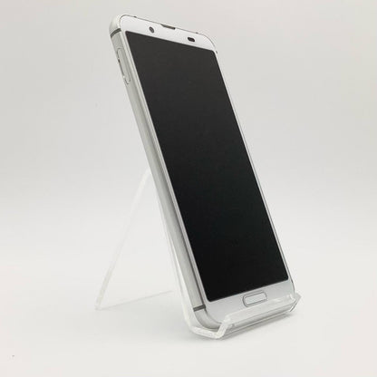 【全額返金保証】【最速発送】SHARP AQUOS sense3 64GB シルバーホワイト docomo SH-02M 白ロム 動作確認済