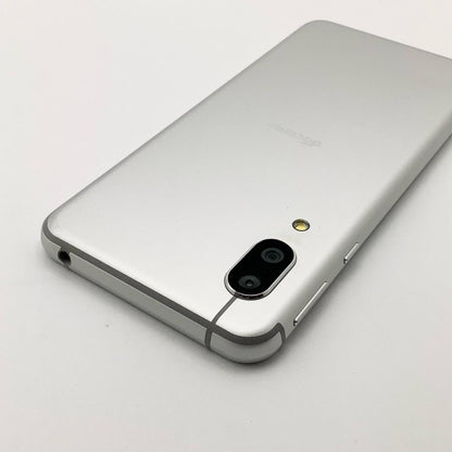 【全額返金保証】【最速発送】SHARP AQUOS sense3 64GB シルバーホワイト docomo SH-02M 白ロム 動作確認済