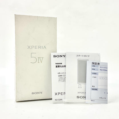 【全額返金保証】【最速発送】Sony Xperia 5 IV 128GB Black 楽天モバイル XQ-CQ44 白ロム 動作確認済