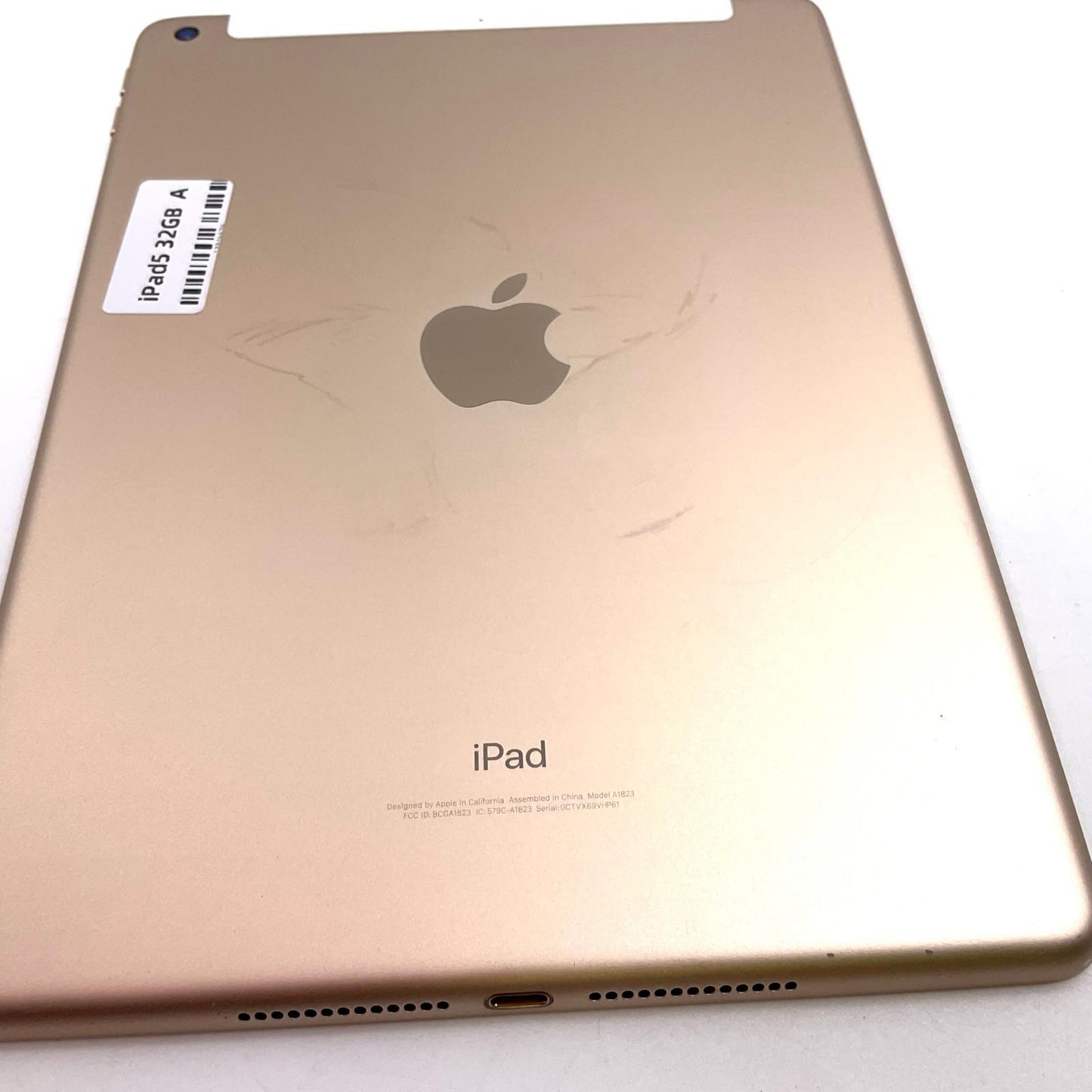 【全額返金保証】【最速発送】Apple iPad iPad 9.7インチ 第5世代 32GB ゴールド WiFi+Cellular au 白ロム 動作確認済