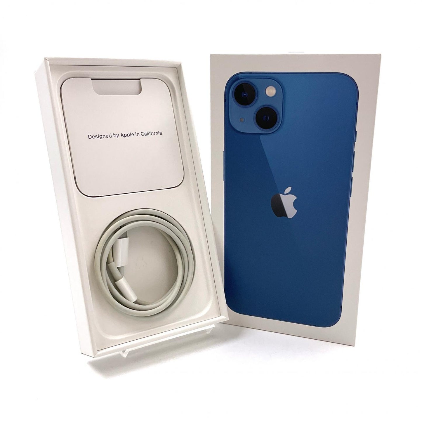 【全額返金保証】【最速発送】Apple iPhone iPhone 13 256GB ブルー docomo 白ロム 動作確認済 91%