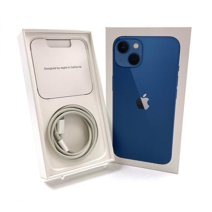 【全額返金保証】【最速発送】Apple iPhone iPhone 13 256GB ブルー docomo 白ロム 動作確認済 91%