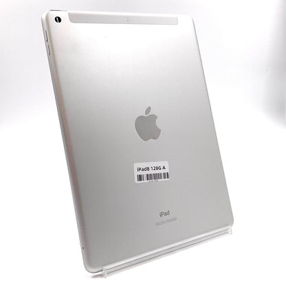 【全額返金保証】【最速発送】Apple iPad iPad 10.2インチ 第8世代 128GB シルバー WiFi+Cellular au 白ロム 美品 動作確認済