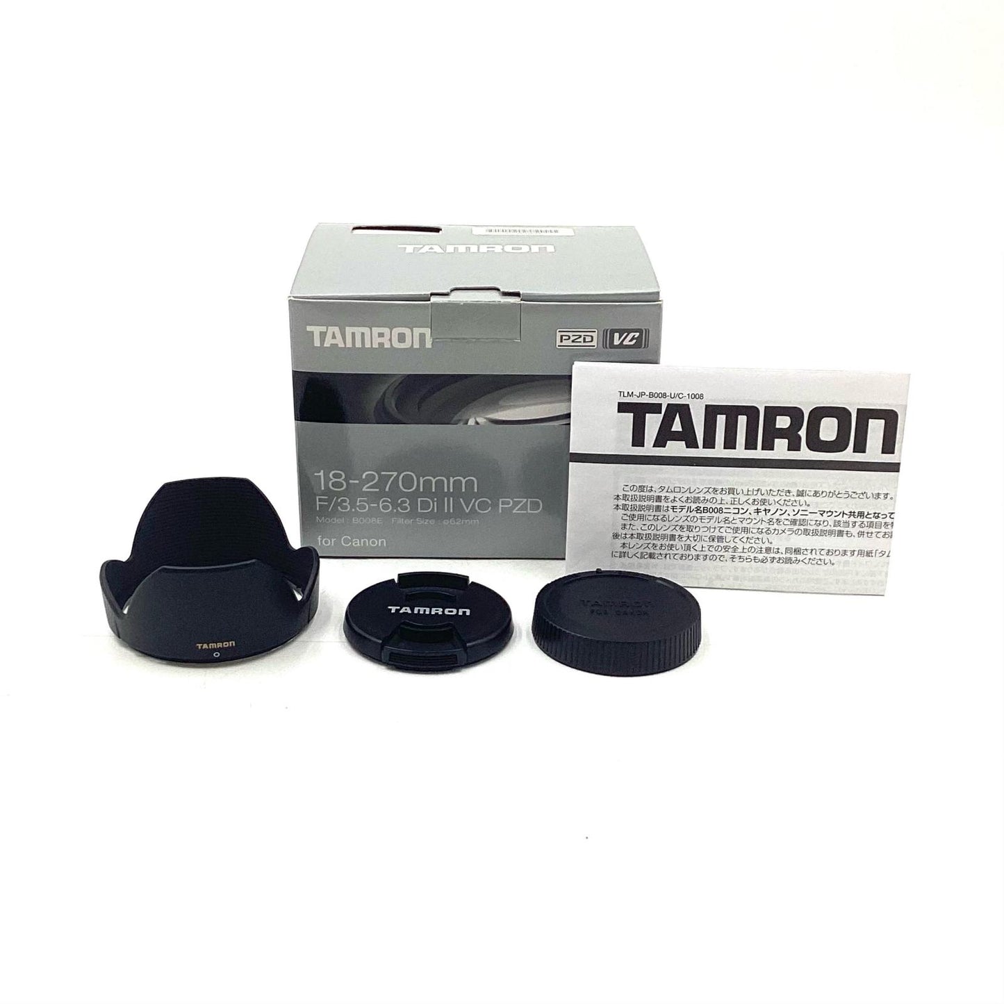 【全額返金保証】【最速発送】TAMRON 18-270mm F/3.5-6.3 Di II VC PZD (Model B008) [キヤノン用] 美品 動作確認済