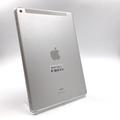 【全額返金保証】【最速発送】Apple iPad iPad 10.2インチ 第7世代 32GB シルバー WiFi+Cellular au 白ロム 動作確認済