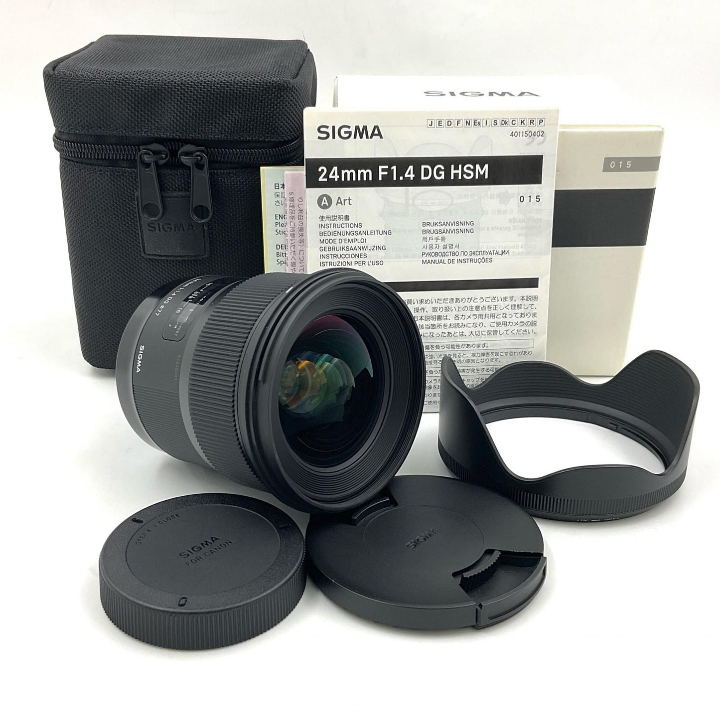 【全額返金保証】【最速発送】SIGMA 24mm F1.4 DG HSM [キヤノン用] 動作確認済