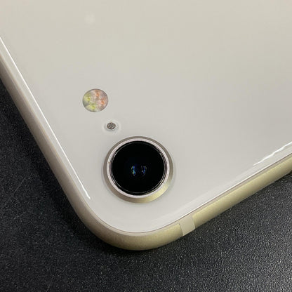 【全額返金保証】【最速発送】Apple iPhone iPhone SE（第3世代） 64GB ホワイト Softbank 美品 動作確認済 92%