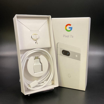 【全額返金保証】【最速発送】Google Pixel 7a 128GB Snow au G82U8 白ロム 動作確認済