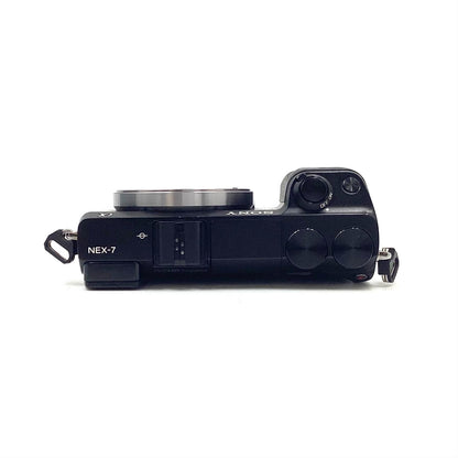 【全額返金保証】【最速発送】Sony デジタル一眼 α NEX-7 ボディ ブラック 美品 動作確認済