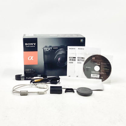 【全額返金保証】【最速発送】Sony デジタル一眼 α NEX-7 ボディ ブラック 美品 動作確認済