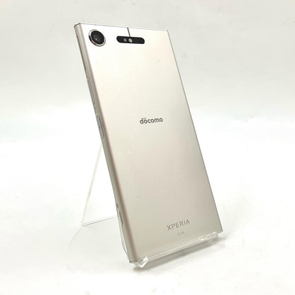 【全額返金保証】【最速発送】Sony Xperia  XZ1 64GB Warm Silver docomo SO-01K 白ロム 動作確認済