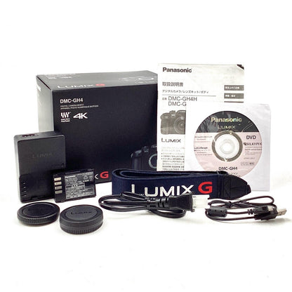 【全額返金保証】【最速発送】Panasonic デジタル一眼 LUMIX DMC-GH4 ボディ ブラック 動作確認済