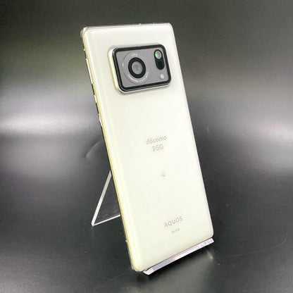 【最速発送】SHARP AQUOS R6 128GB ホワイト docomo SH-51B 白ロム【難有】