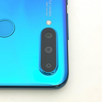 【全額返金保証】【最速発送】Huawei P 30 lite 64GB ピーコックブルー Softbank MAR-LX2J 白ロム 動作確認済