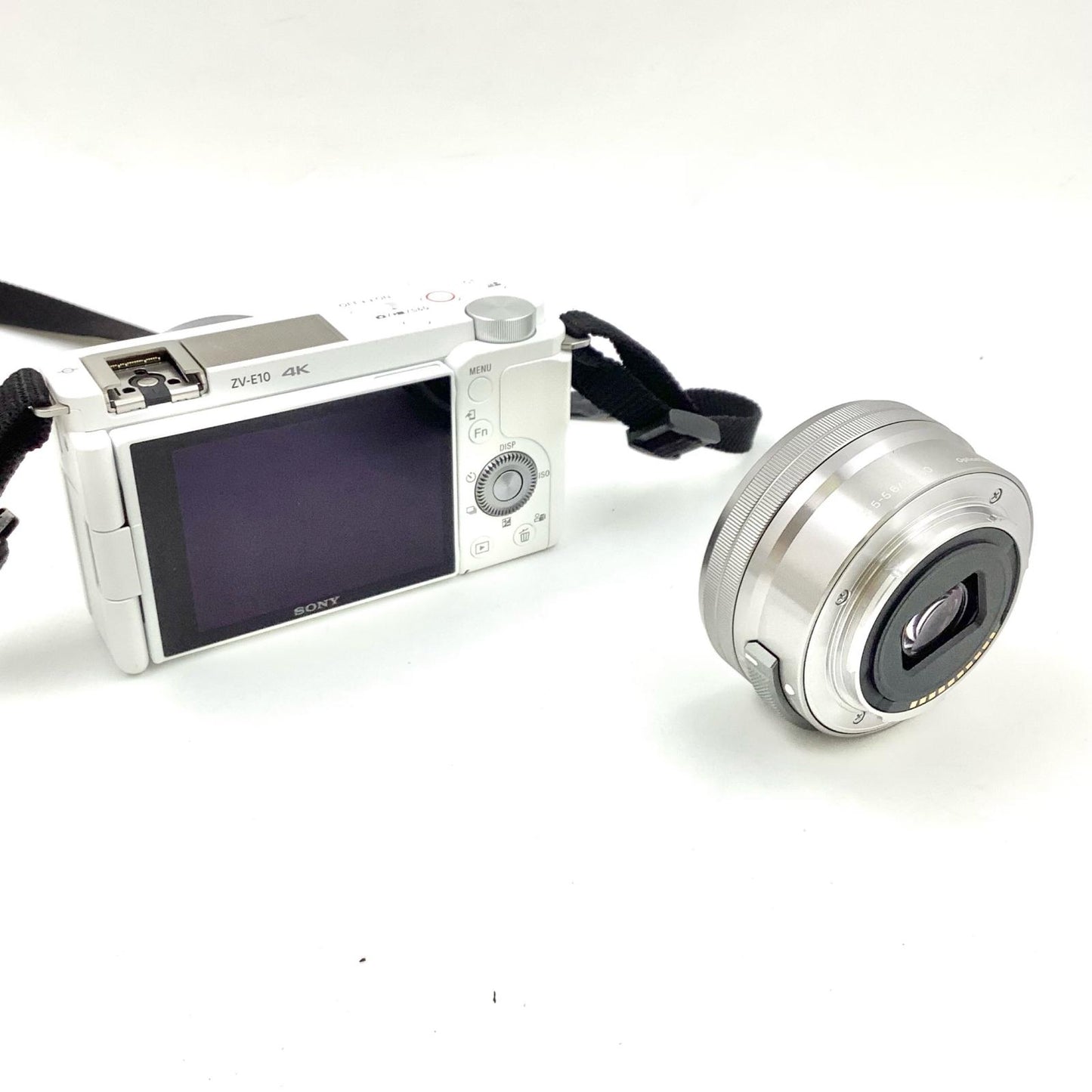 【全額返金保証】【最速発送】Sony デジタル一眼  VLOGCAM ZV-E10L パワーズームレンズキット ホワイト ホワイト 美品 動作確認済