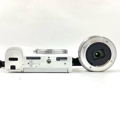 【全額返金保証】【最速発送】Sony デジタル一眼  VLOGCAM ZV-E10L パワーズームレンズキット ホワイト ホワイト 美品 動作確認済