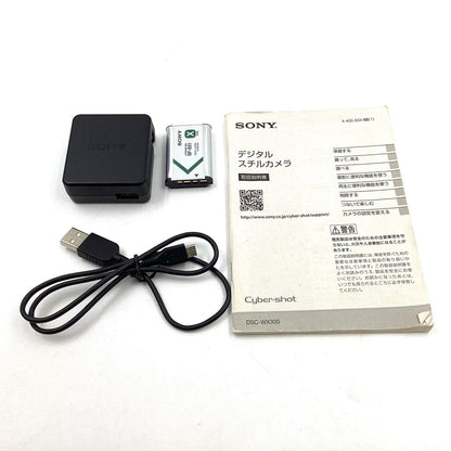 【全額返金保証】【最速発送】Sony コンパクトデジタルカメラ DSC-WX300 ホワイト 動作確認済