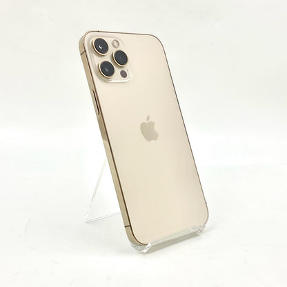 【全額返金保証】【最速発送】Apple iPhone iPhone 12 Pro Max 128GB ゴールド au 白ロム 動作確認済 82%