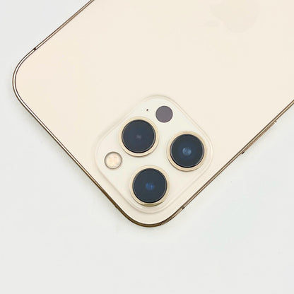 【全額返金保証】【最速発送】Apple iPhone iPhone 12 Pro Max 128GB ゴールド au 白ロム 動作確認済 82%
