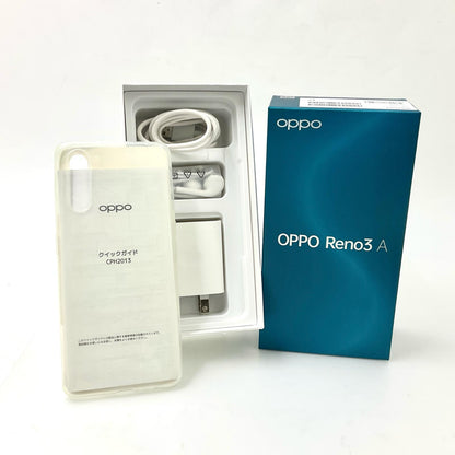 【全額返金保証】【最速発送】OPPO Reno 3A 128GB ホワイト 楽天モバイル CPH2013 白ロム 美品 動作確認済