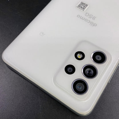 【全額返金保証】【最速発送】SAMSUNG Galaxy A52 5G 128GB オーサムホワイト docomo SC-53B 白ロム 動作確認済