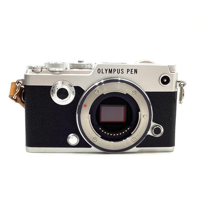 【全額返金保証】【最速発送】OLYMPUS デジタル一眼 PEN-F ボディ シルバー 美品 動作確認済