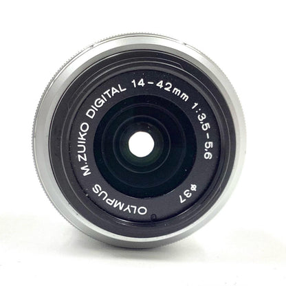 【全額返金保証】【最速発送】OLYMPUS M.ZUIKO DIGITAL 14-42mm F3.5-5.6 II R [シルバー] 動作確認済