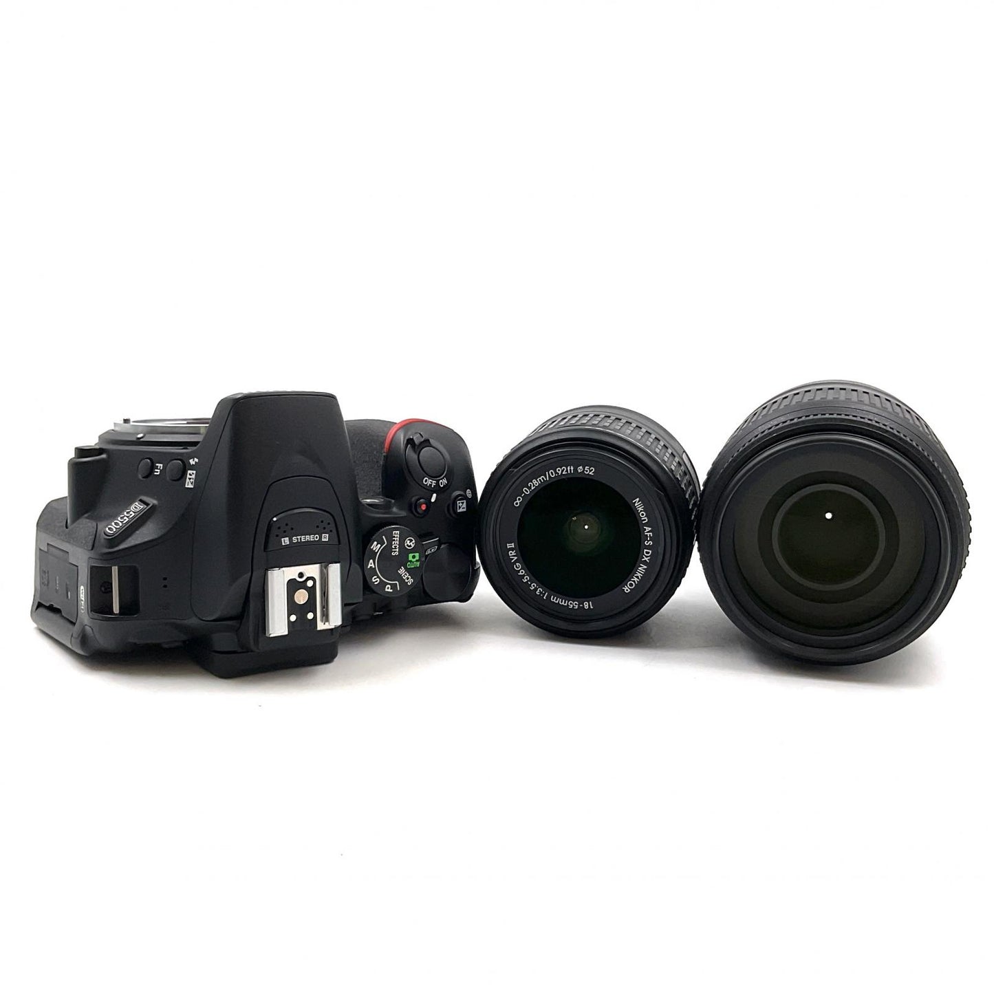 【全額返金保証】【最速発送】Nikon デジタル一眼 D5500 ダブルズームキット ブラック 美品 動作確認済