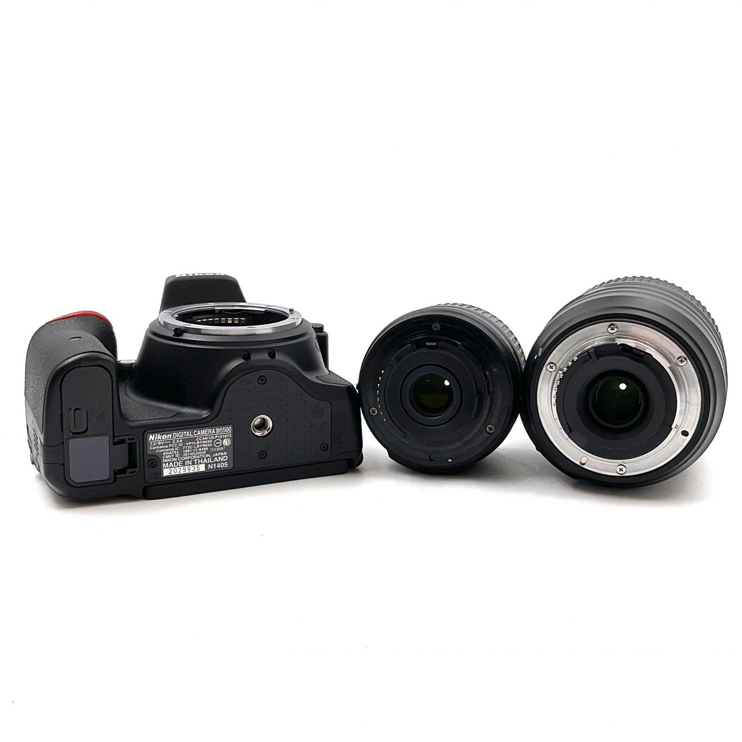 【全額返金保証】【最速発送】Nikon デジタル一眼 D5500 ダブルズームキット ブラック 美品 動作確認済