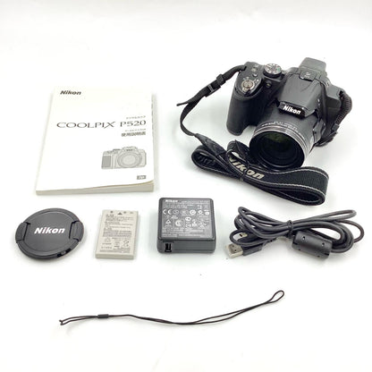 【全額返金保証】【最速発送】Nikon コンパクトデジタルカメラ COOLPIX P520 [ブラック] 動作確認済