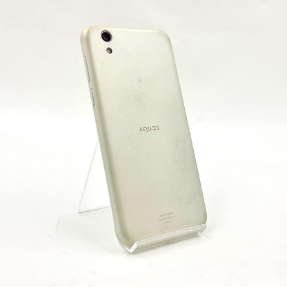 【全額返金保証】【最速発送】SHARP AQUOS sense 32GB シルキーホワイト au SHV40-u 動作確認済