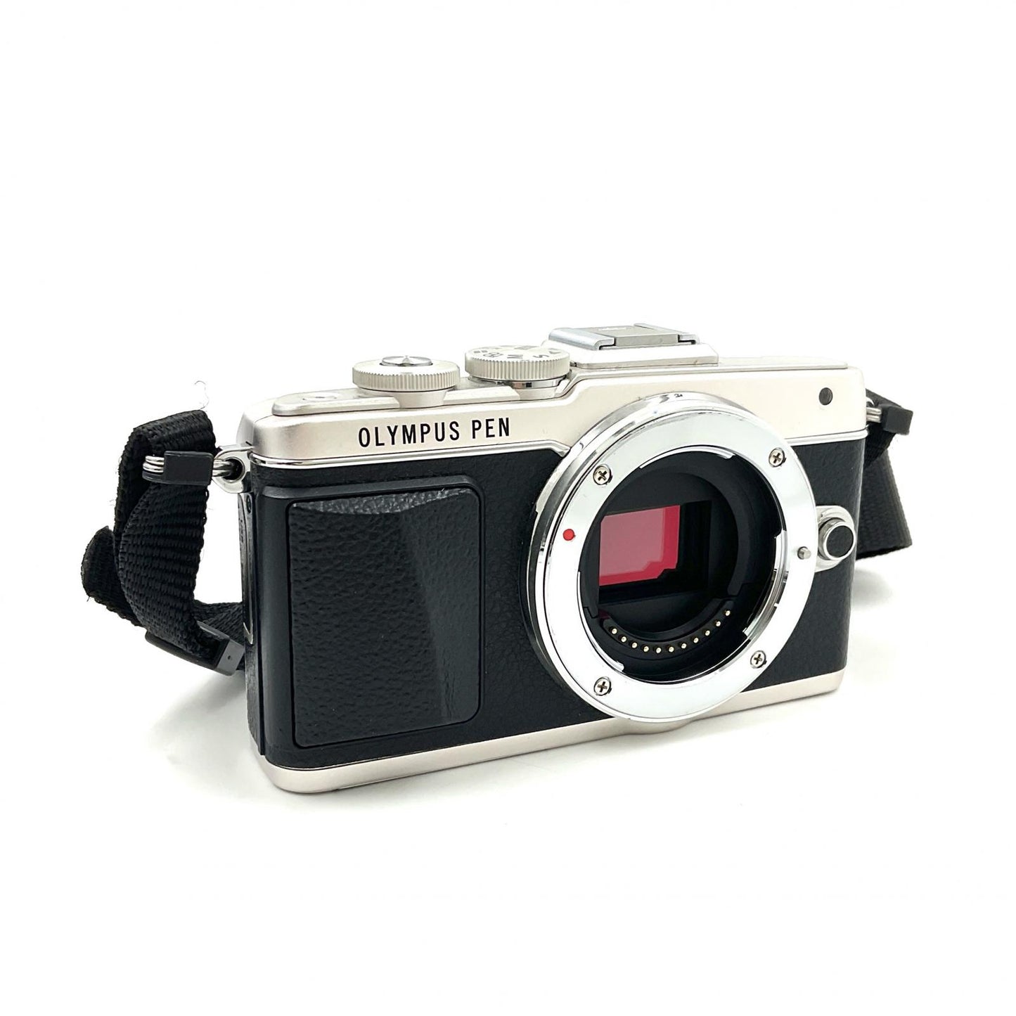 【全額返金保証】【最速発送】OLYMPUS デジタル一眼 PEN Lite E-PL7 EZダブルズームキット シルバー 美品 動作確認済